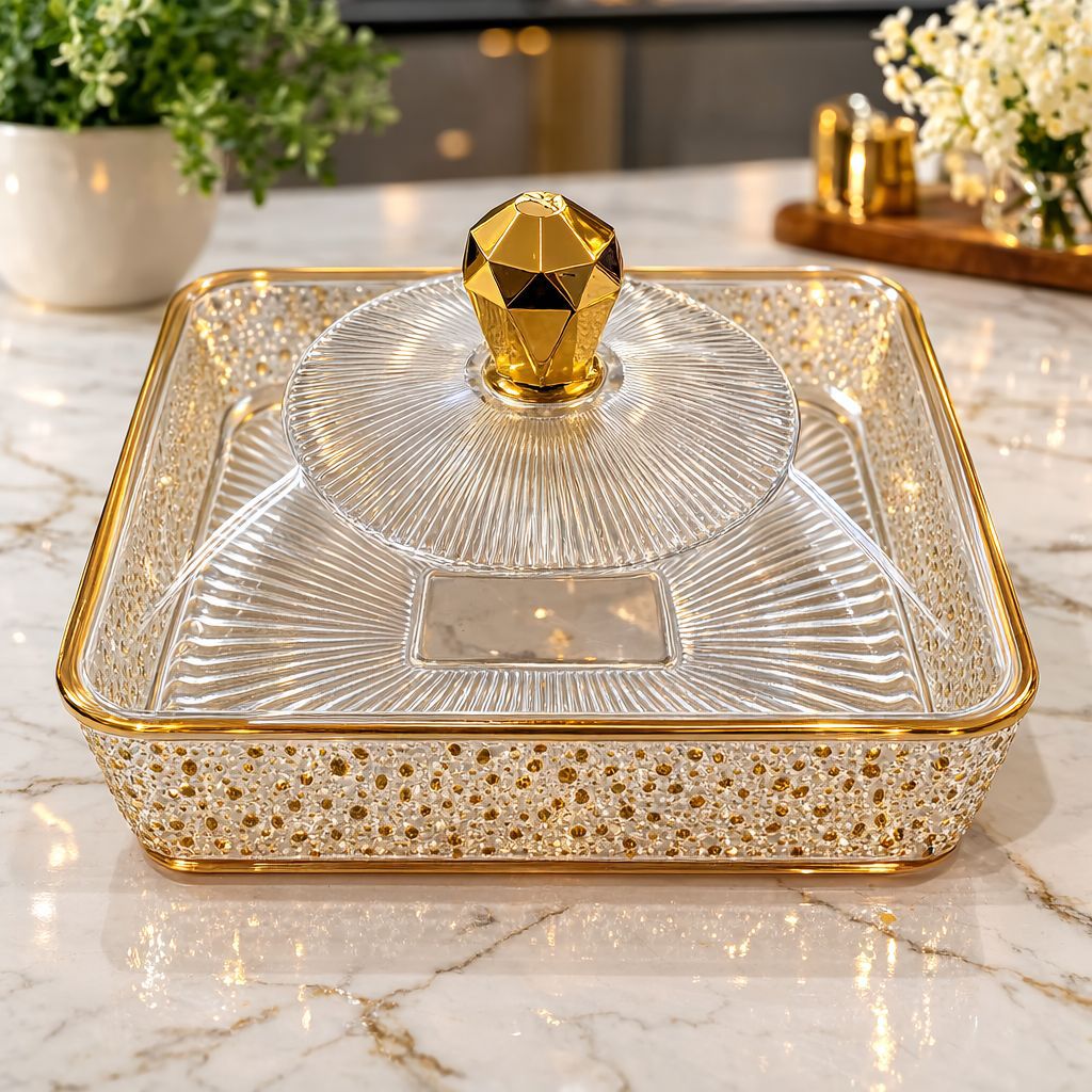 Luxurious Plastic Serving Box with Lid - Image 7