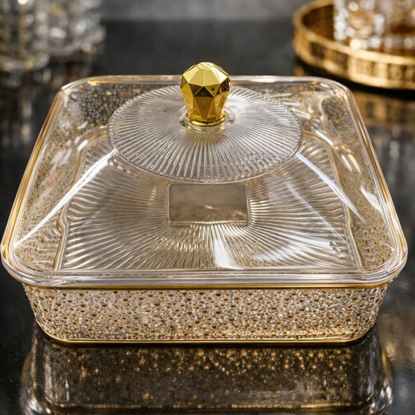 Alternative view of Luxurious Plastic Serving Box with Lid