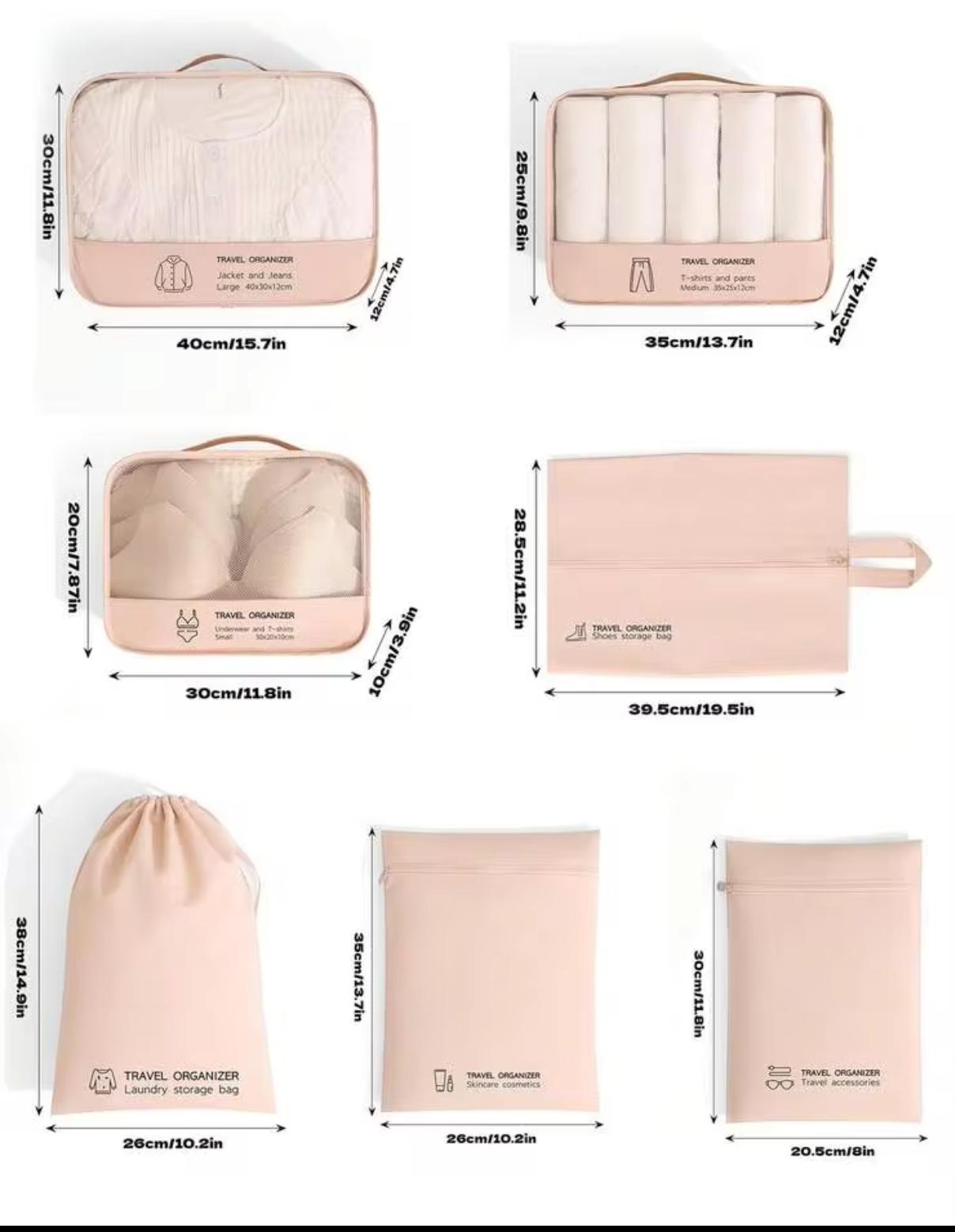 7pc Travel Organiser - Image 3