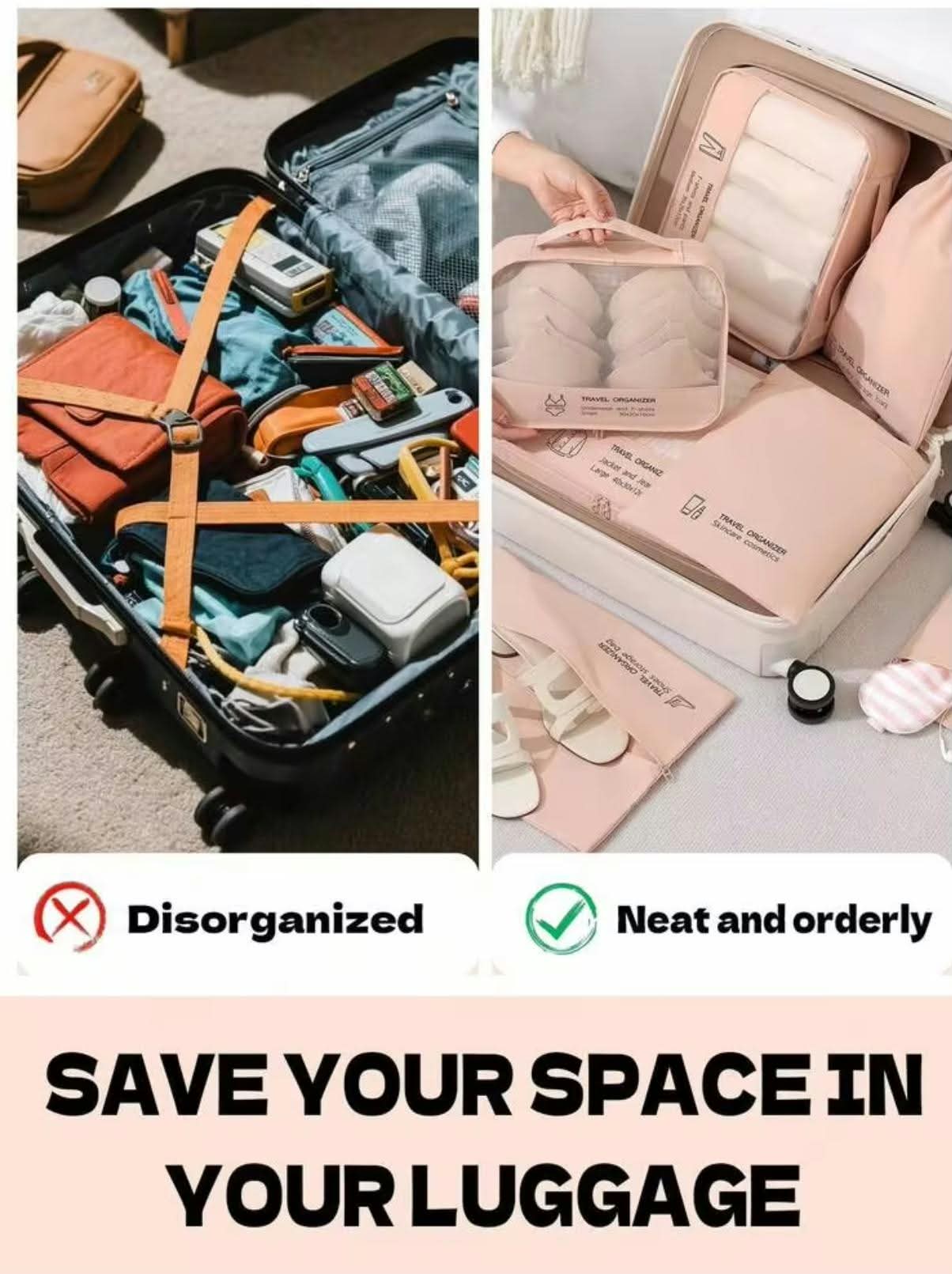 7pc Travel Organiser - Image 2