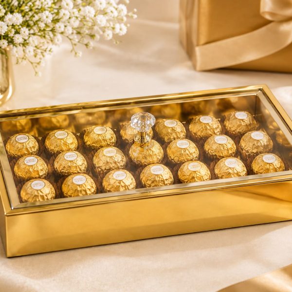 Alternative view of Gold Rectangle Box