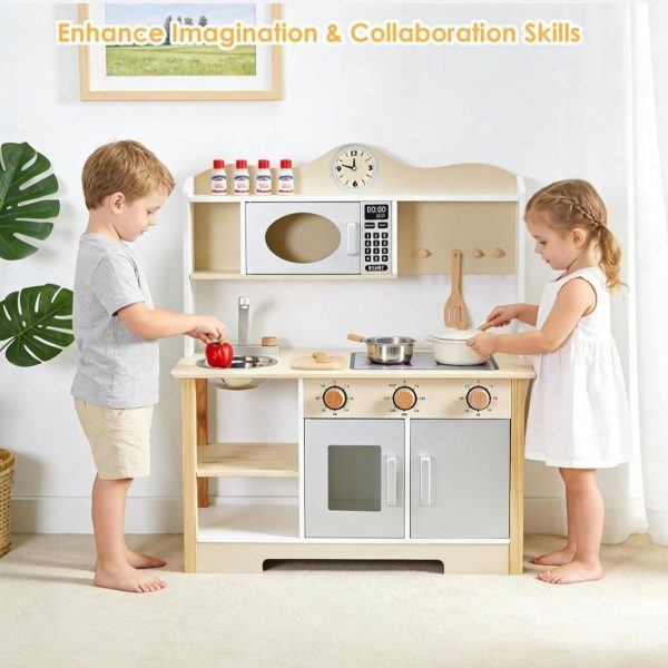 Alternative view of Stylish Wooden Kitchen with Accessories