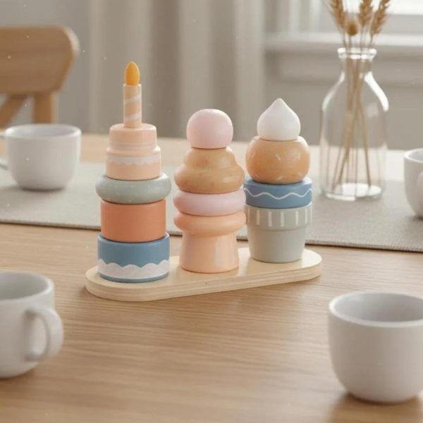 Wooden Sweet Cake Stacking