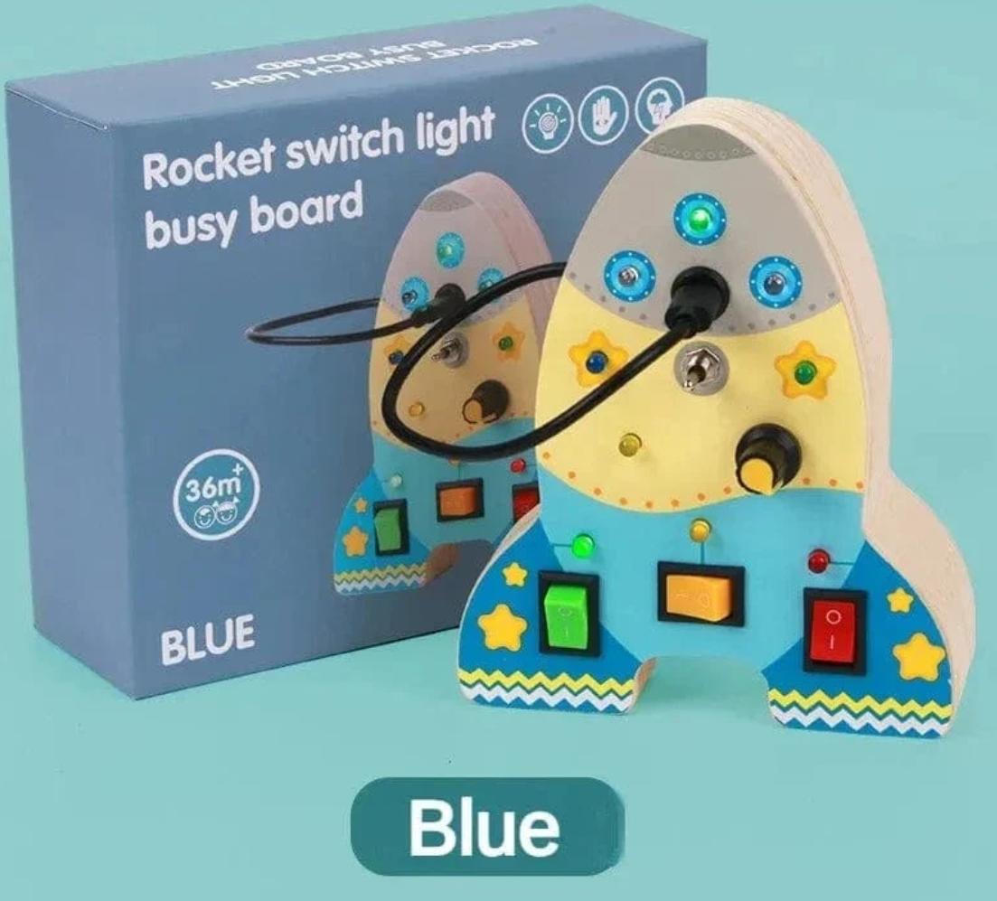 Rocket Switch Light Busy Board