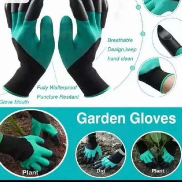 Alternative view of Garden Genie Gloves With Claws for Digging Planting