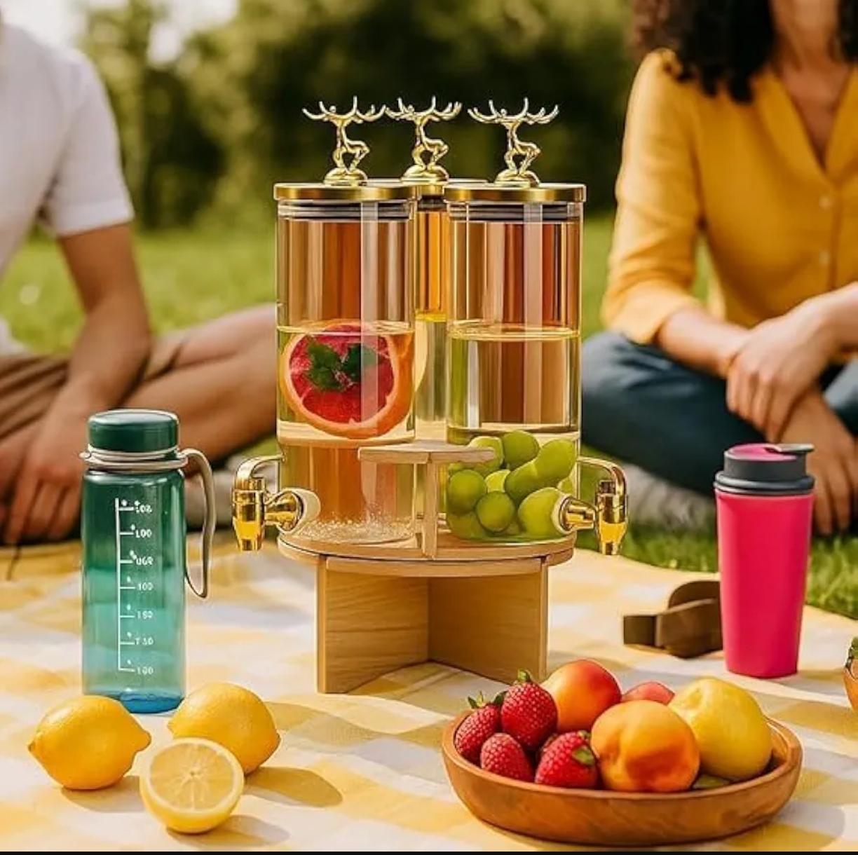 Rotating Glass Beverage Dispenser 1.85 litre - Image 4