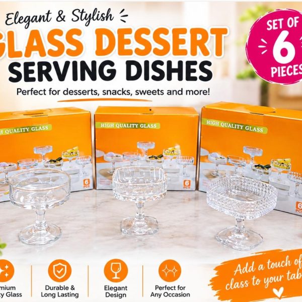 Elegant High Quality 6 Piece Dessert Bowls