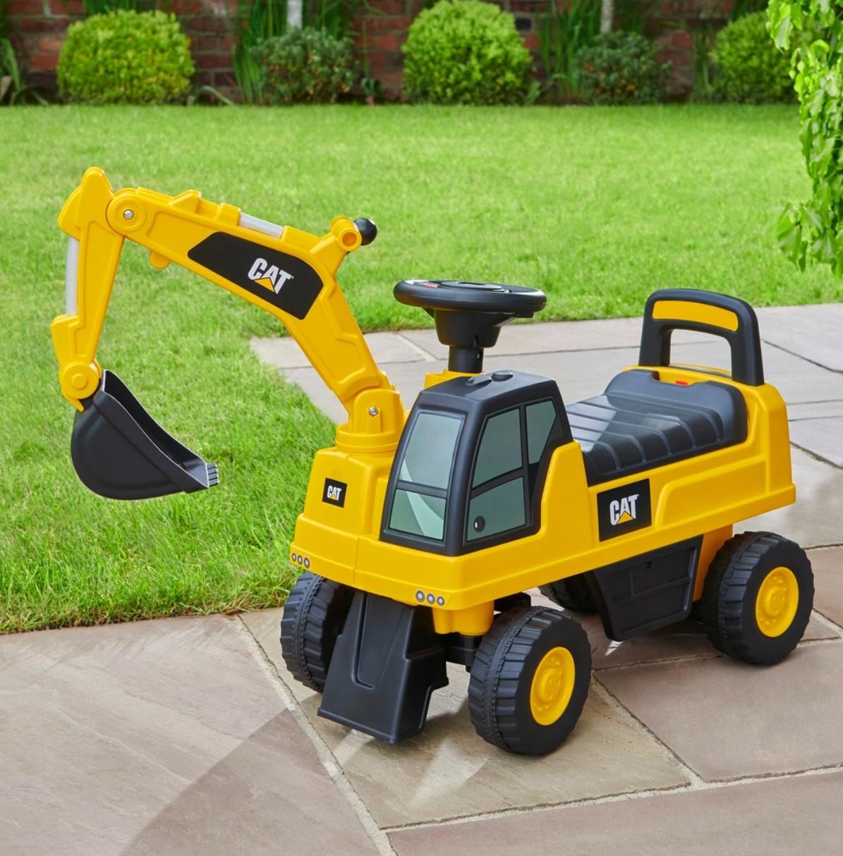 CAT Excavator Push Along Ride On