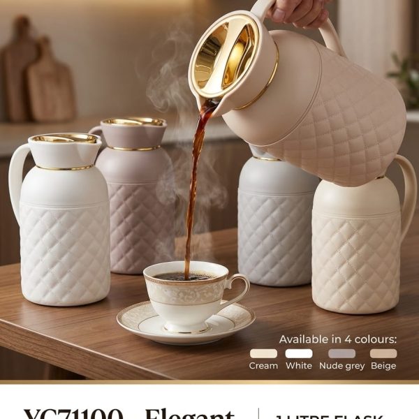 Elegant Quilted 1L Flask