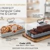 Qlux Rectangular Cake Dome