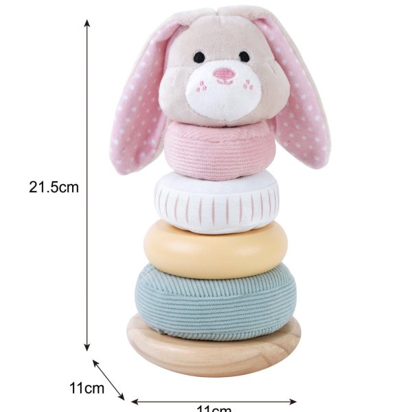 Alternative view of Zookabee Stacking Ring Bunny