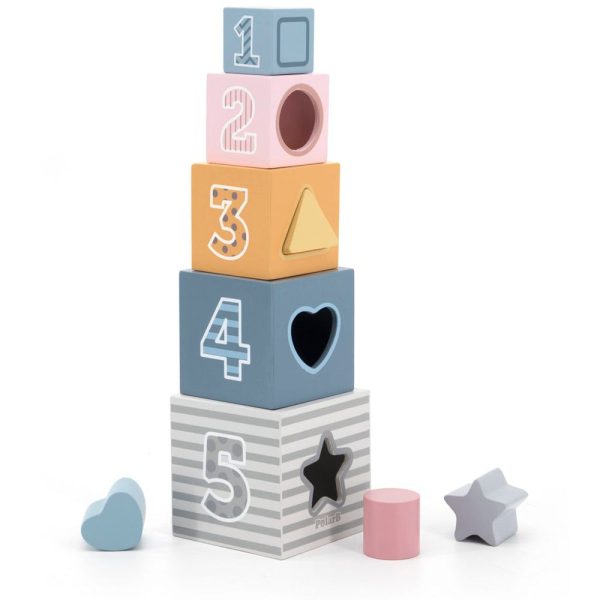 Alternative view of Viga Toys PolarB Series Sorting and Folding Bricks Set