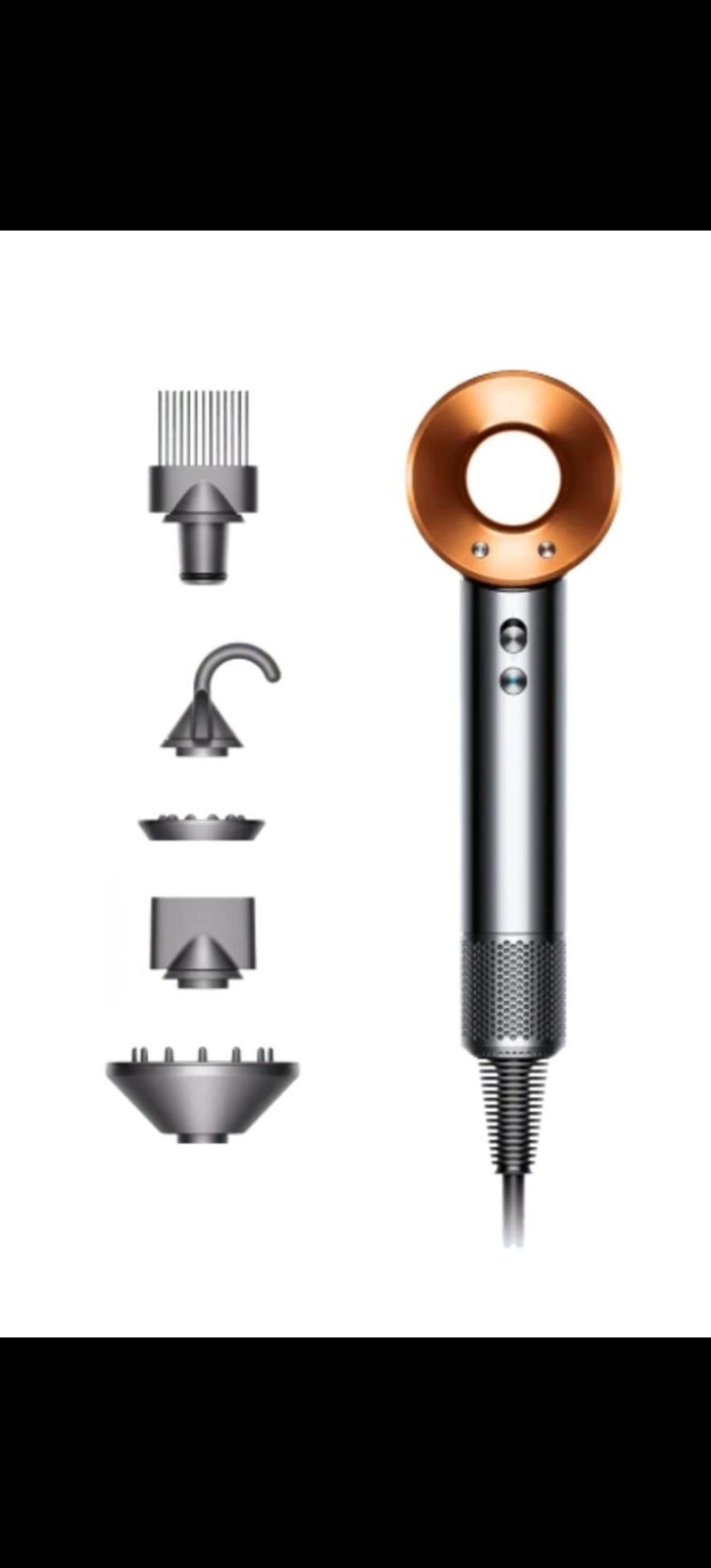 Dyson HD07 Supersonic Hair Dryer (Bright Nickel/Bright Copper)
