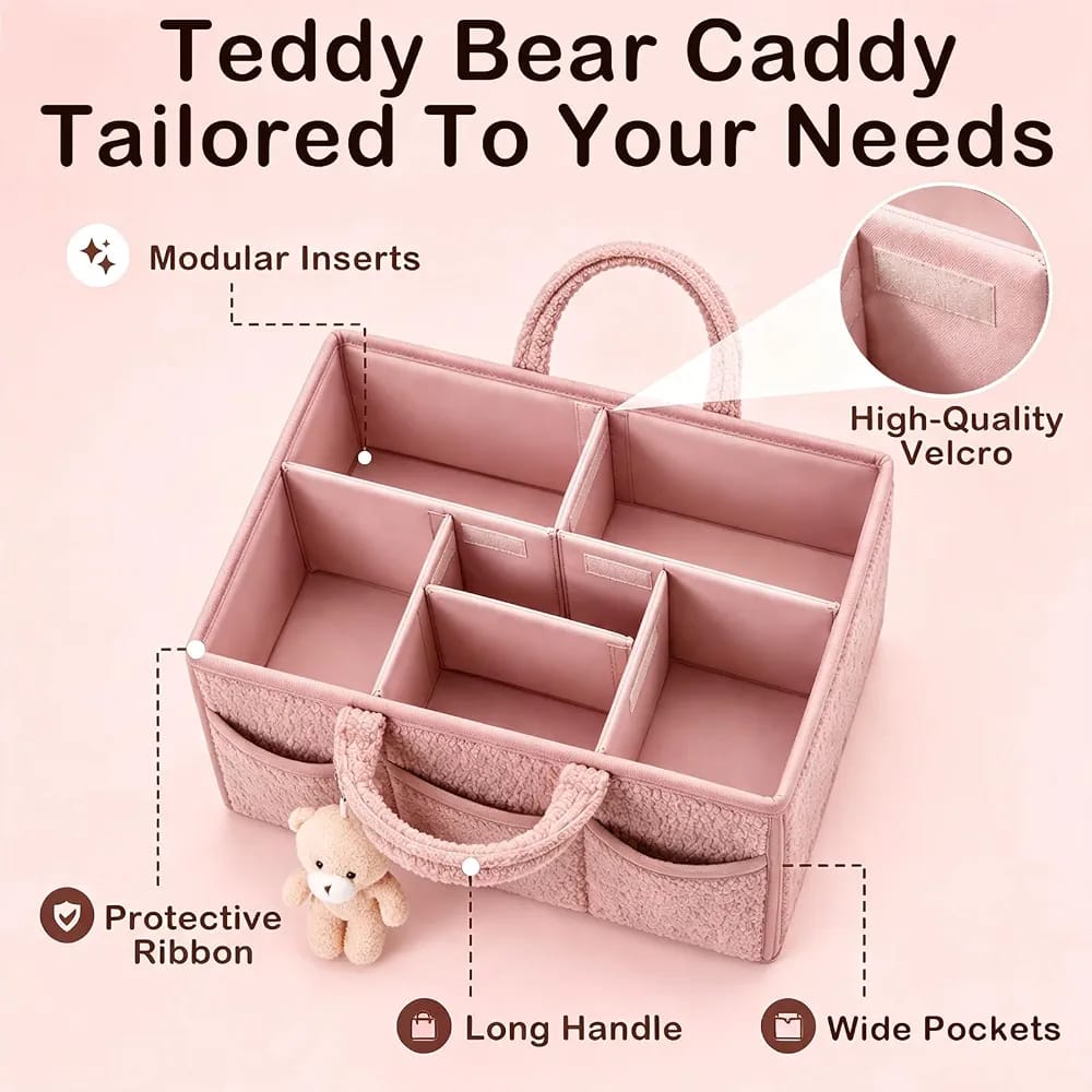 Stylish & Practical Diaper Caddy - Image 2