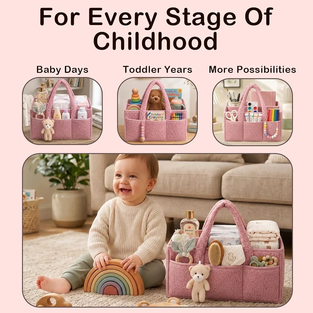 Stylish & Practical Diaper Caddy - Image 5