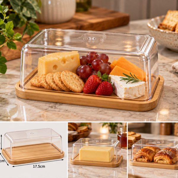 Alternative view of Wooden Base Acrylic Tray
