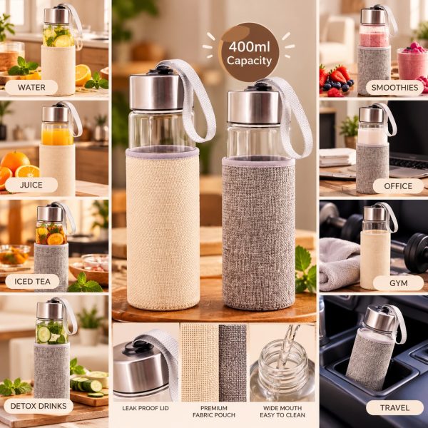 Glass Bottle With Pouch