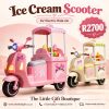 Ice Cream Scooter 6V Kids Electric Ride On Scooter
